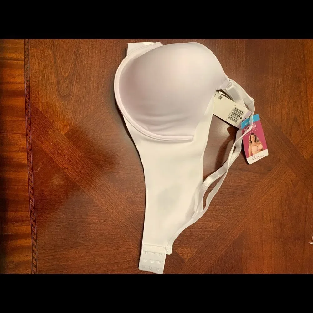 ❤️Olga Women’s no side effects underwire contour lightweight white bra 40D , NWT